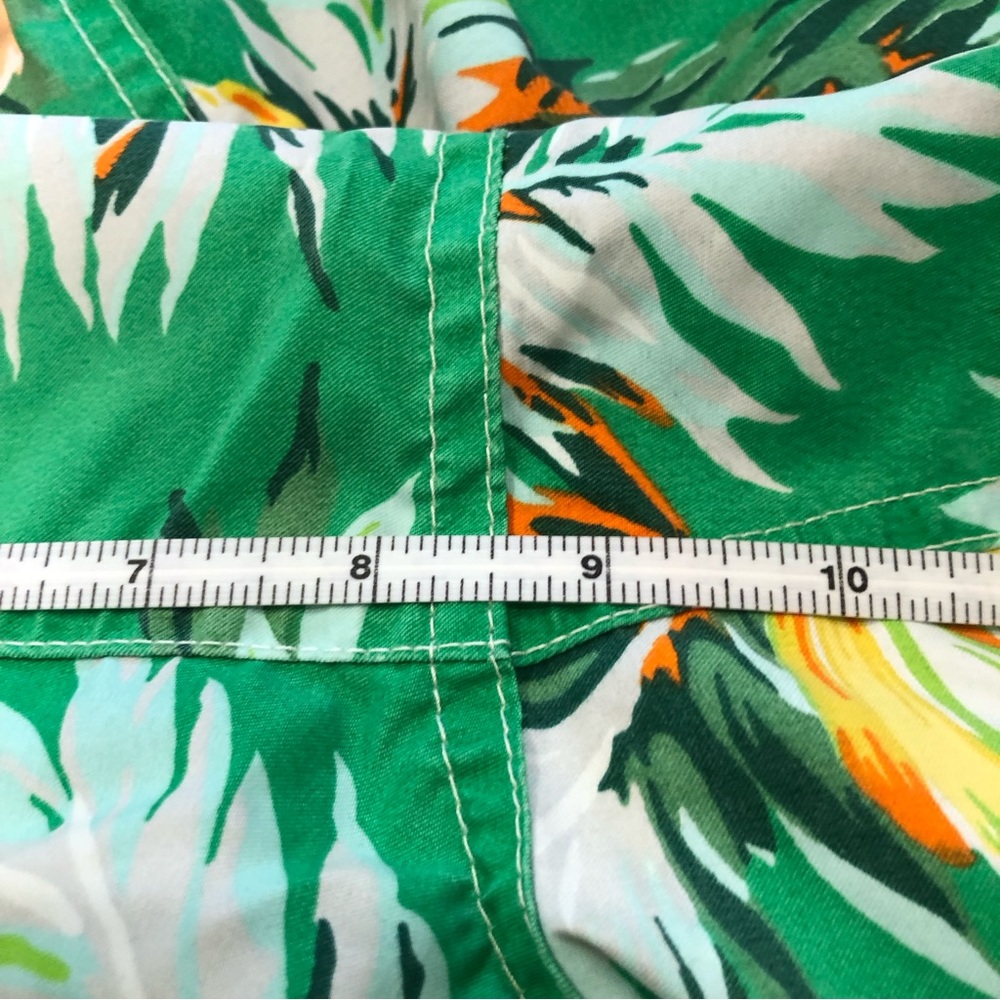 Polo Ralph Lauren Hawaiian Swim Trunks Lined Men’s Large Green Orange Floral - Picture 6 of 7